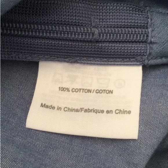 Tory Burch Chambray Floral Embroidery Mini Tunic Shift Dress - Picture 8 of 9